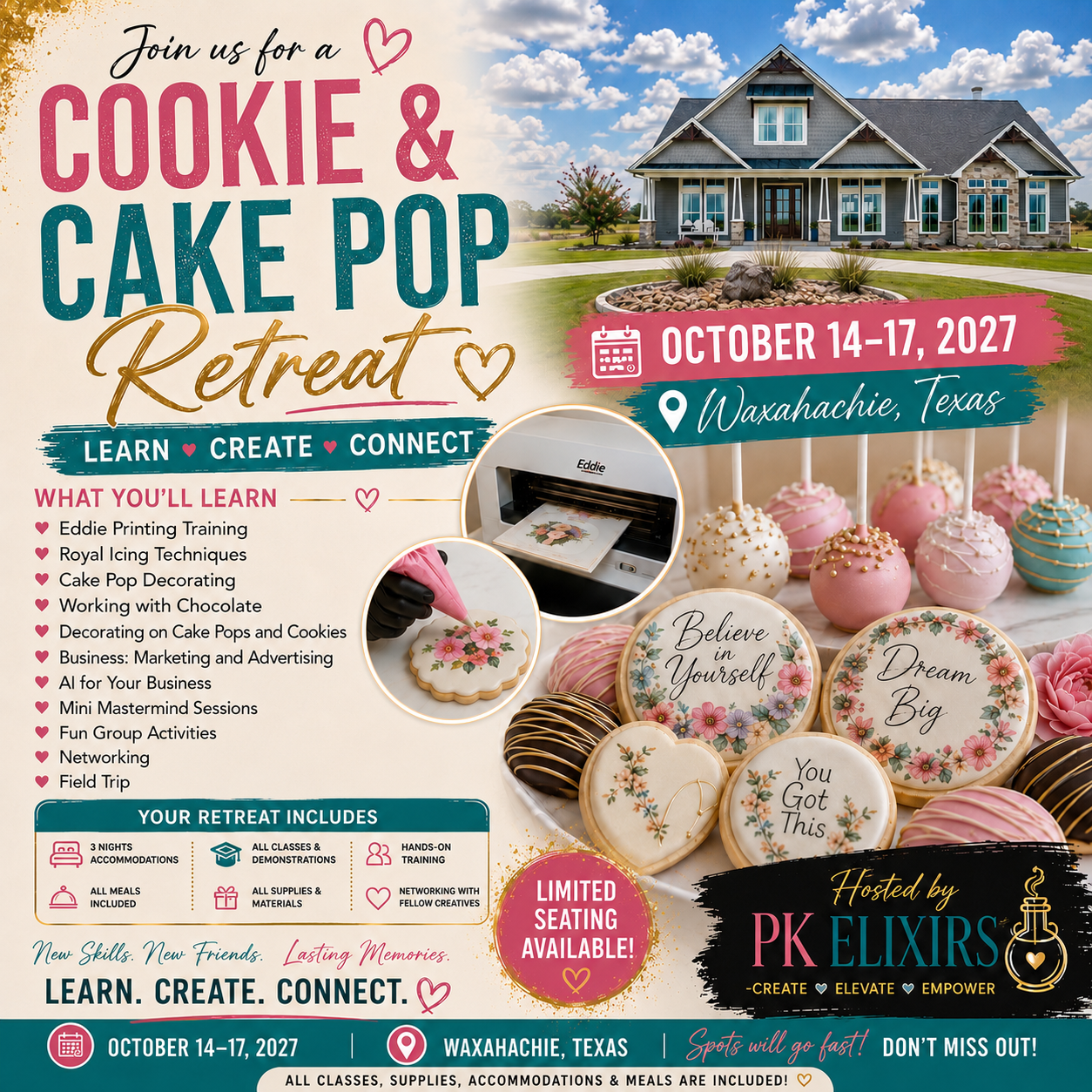 COOKIE & CAKE POP RETREAT 2027