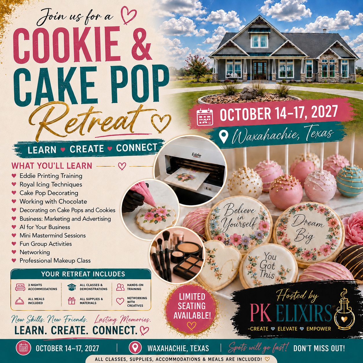 COOKIE & CAKE POP RETREAT 2027 (Full Price)